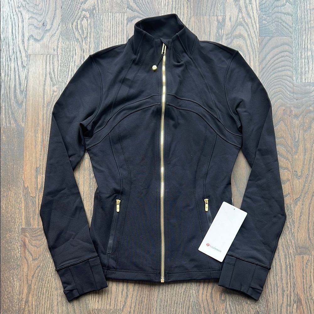 Rare💎 NWT lululemon Define Jacket Luon • BLK/GOLD • 6